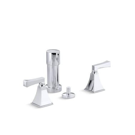 Kohler Memoirs Stately Vertical Spray Bidet Faucet With Deco Lever Handles 470-4V-CP